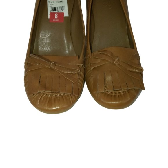 Franco Sarto Fringe Shoes Pumps Leather "L-Hopi" Womens Size 8 High Heels - Picture 5 of 8